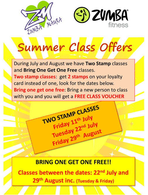 Summer Class Offers.